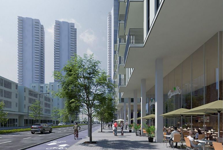 הדמיה פרויקט שער יוספטל (משרד אדריכלים URBAN PLATFORM)