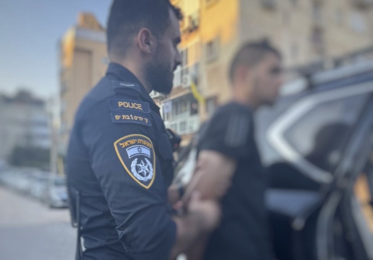 גנב הרכב שנתפס (דוברות המשטרה)