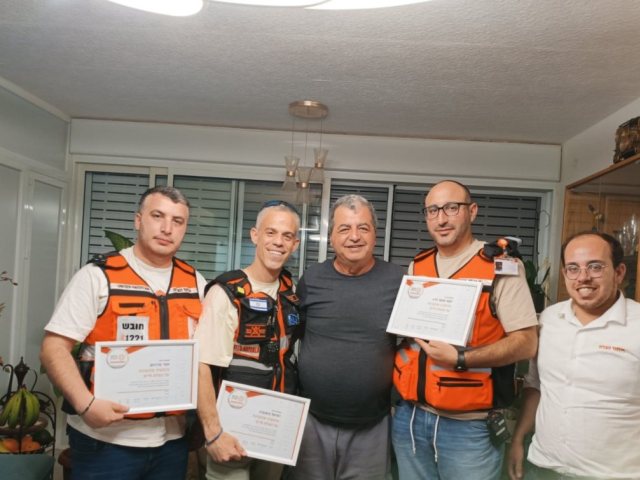 המפגש המרגש (צילום: איחוד הצלה)